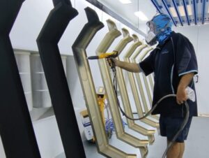 Automated Electrostatic Powder Coating Line Enhances Precision Efficiency