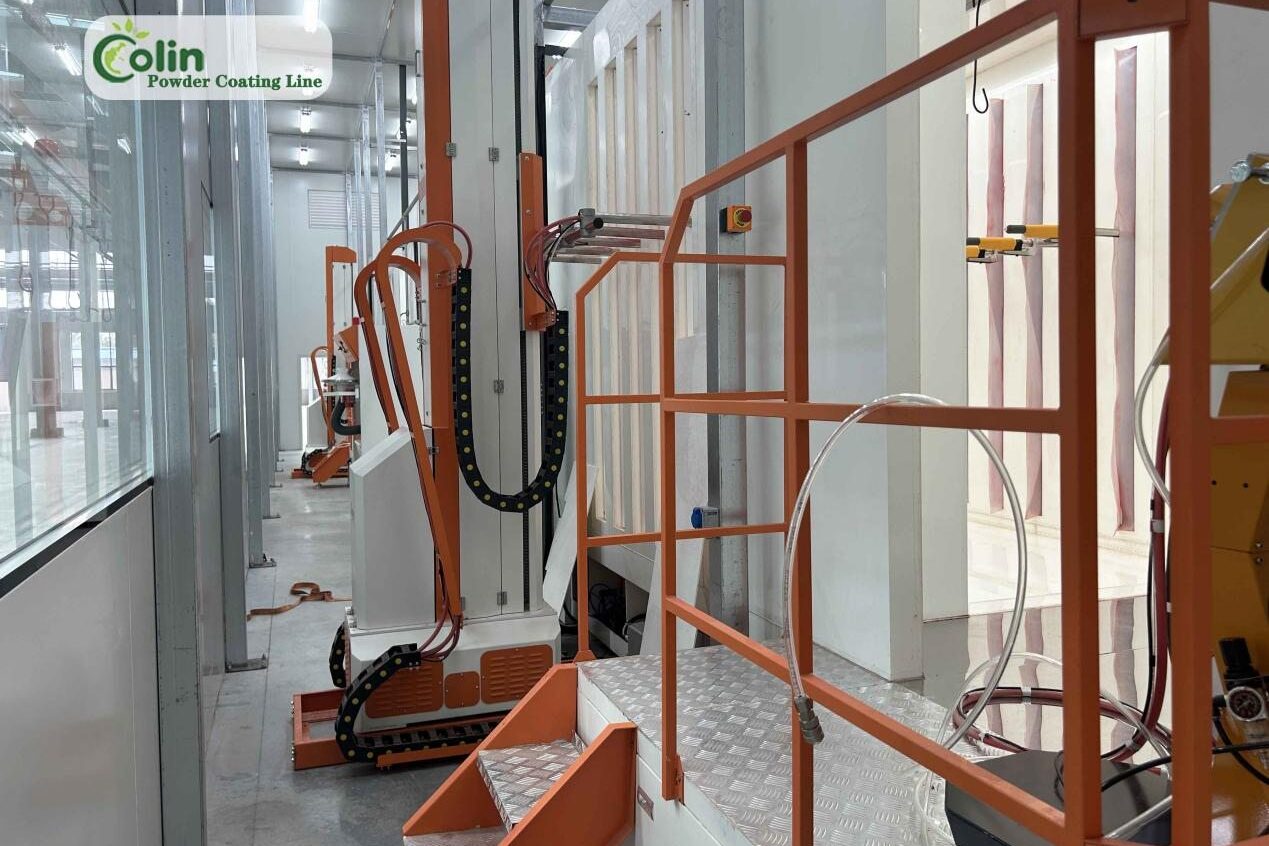 Powder coating lines are automated surface coating systems