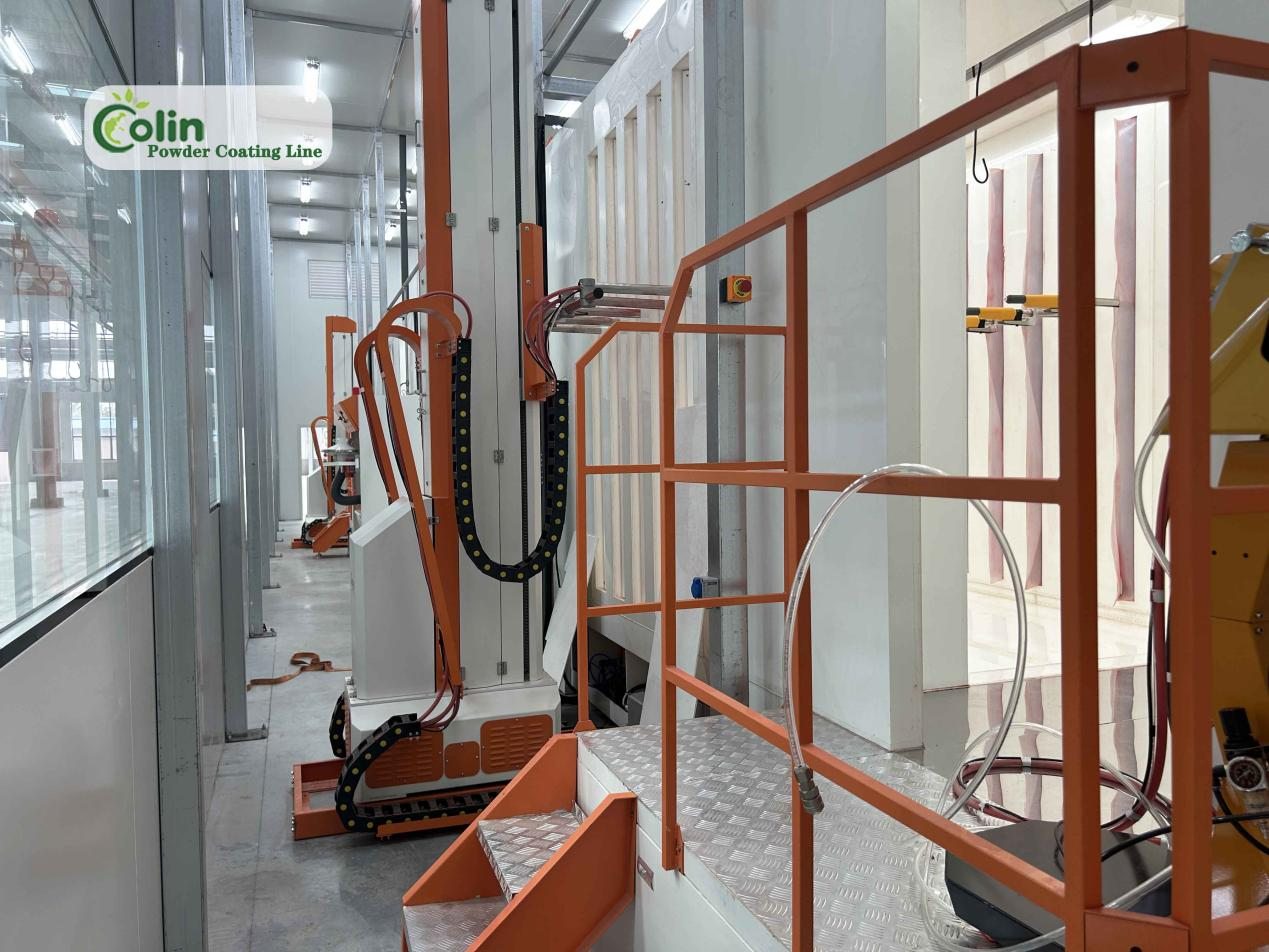 Powder coating lines are automated surface coating systems
